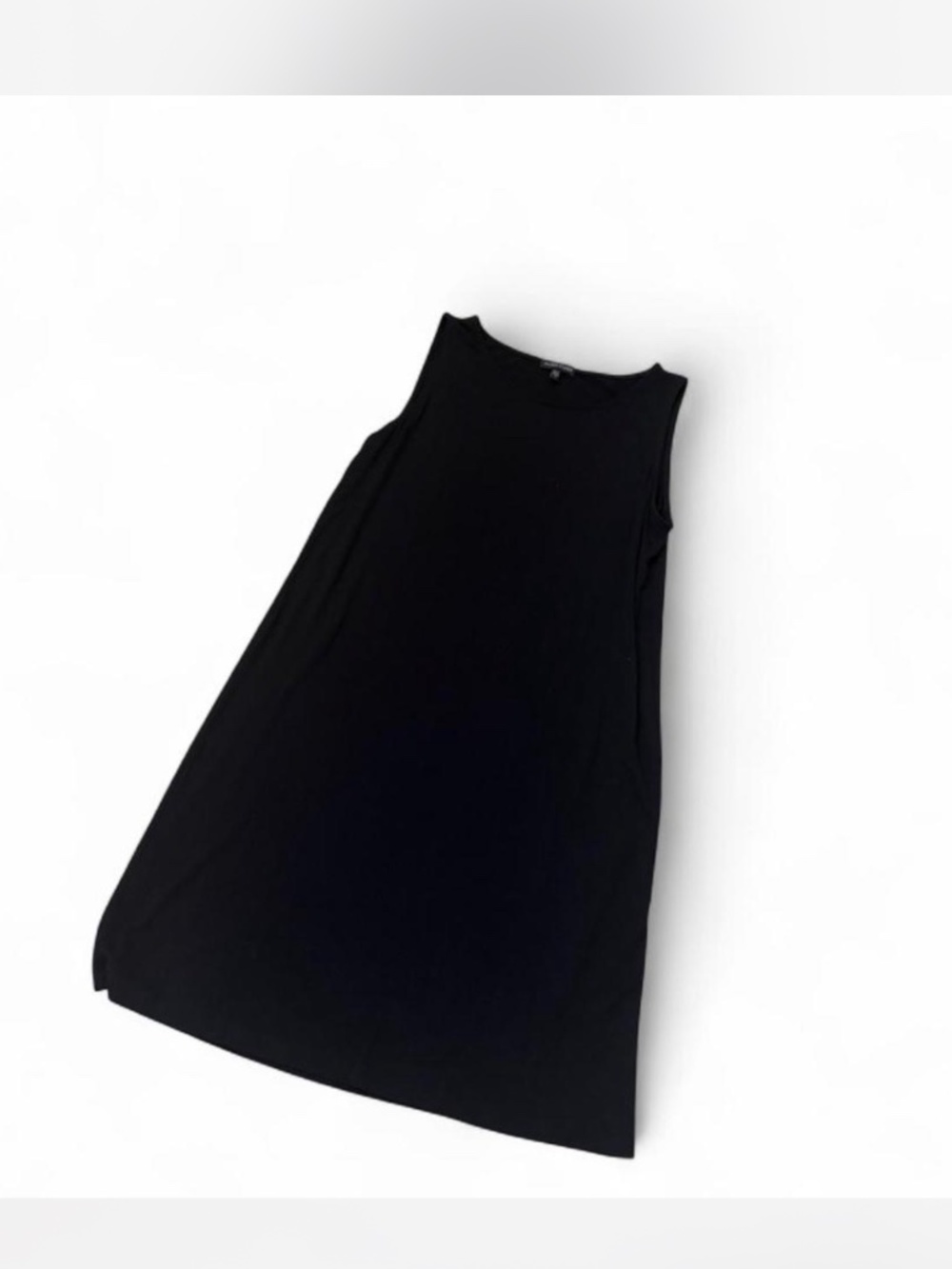 Eileen Fisher Minimalist Black Tank Dress | Capsule Wardrobe Essential
